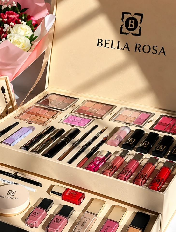 Coffret Maquillage Complet Bella Rosa Beauty & More - Édition Prestige